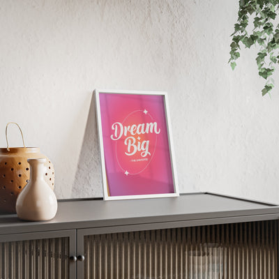 Dream Big Manifestation Poster - Retro Print - Affirmation Wall Art - Aura Wall Art - Trendy Decor - Gradient - Digital Download
