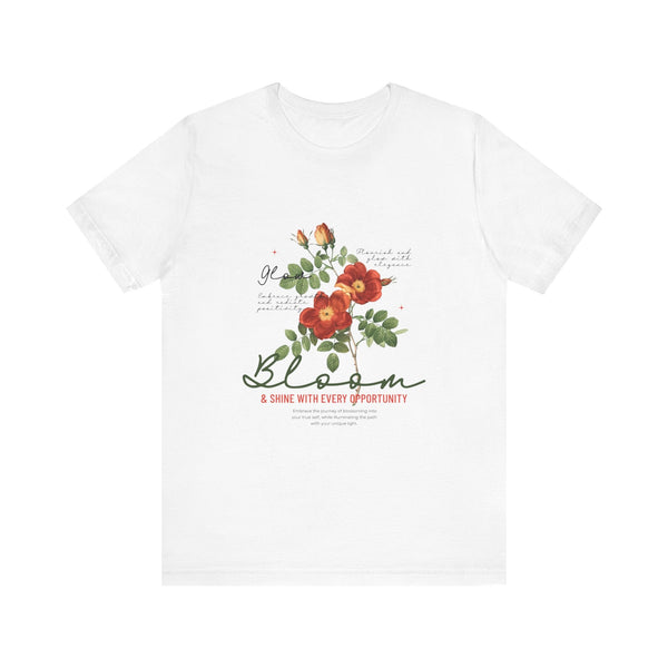 Floral Bloom Tee - Embrace New Opportunities, Comfortable Unisex Cotton Shirt, Spring Fashion, Gift for Nature Lovers, Inspirational [...]
