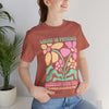 Floral Inspirational Tee, Grow in Patience T-Shirt, Unisex Summer Shirt, Positive Vibes Top, Gift for Nature Lovers, Pride Apparel