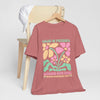 Floral Inspirational Tee, Grow in Patience T-Shirt, Unisex Summer Shirt, Positive Vibes Top, Gift for Nature Lovers, Pride Apparel