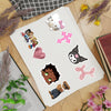 Cute Sticker Sheet Bundle, 10 pcs, Girly Kindle Stickers, Pinterest Aesthetic Coquette Sticker Pack, Planner, Laptop Stickers