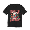 Living the Simple Life Mouse Tee, Cute Animal T-Shirt, Cozy Casual Wear, Garden Party Outfit, Gift for Nature Lovers, Spring Apparel