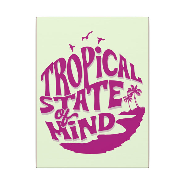 Tropical State of Mind Canvas Art, Beach House Decor, Gift for Ocean Lovers, Summer Vibes