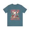 Living the Simple Life Mouse Tee, Cute Animal T-Shirt, Cozy Casual Wear, Garden Party Outfit, Gift for Nature Lovers, Spring Apparel