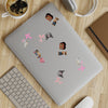 Cute Sticker Sheet Bundle, 10 pcs, Girly Kindle Stickers, Pinterest Aesthetic Coquette Sticker Pack, Planner, Laptop Stickers