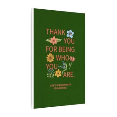 Floral Inspirational Quote Notebook
