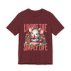 Living the Simple Life Mouse Tee, Cute Animal T-Shirt, Cozy Casual Wear, Garden Party Outfit, Gift for Nature Lovers, Spring Apparel