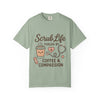 Cute Scrub Life T-shirt, Perfect Gift for Nurses, Medical Staff, Healthcare Workers, Coffee Lovers, Fun Occupational Apparel