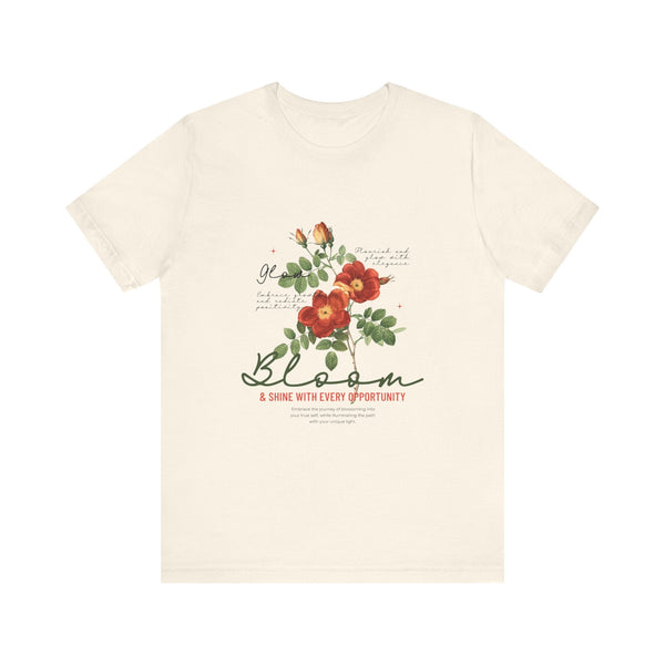 Floral Bloom Tee - Embrace New Opportunities, Comfortable Unisex Cotton Shirt, Spring Fashion, Gift for Nature Lovers, Inspirational [...]