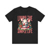Living the Simple Life Mouse Tee, Cute Animal T-Shirt, Cozy Casual Wear, Garden Party Outfit, Gift for Nature Lovers, Spring Apparel