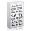 WILLBOND Inspirational Wooden Box Sign Desk Decor Gift Always Remember You Are Braver Than You Think Desk Sign, Farmhouse Wall Plaque for Home and Office Cheer up Gift for Women Men(White Backing)