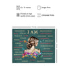 Positive Affirmations Boho-chic Wall Art & Decor - I Am Bohemian Motivational Wall Decor - Inspirational Quotes Sayings - Encouragement Gifts for Women - Encouraging Decoration - UNFRAMED Picture
