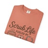 Cute Scrub Life T-shirt, Perfect Gift for Nurses, Medical Staff, Healthcare Workers, Coffee Lovers, Fun Occupational Apparel