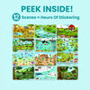 Animals Habitat 500+ Kids Sticker Book by Cupkin Toddler Airplane Travel Activity Coloring and Sticker Book, Road Trip Essentials, 12 Coloring Pages + 12 Scenes for Ages 2–8 Years