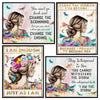 positive Affirmations Boho Wall Decor - I Am Enough Inspirational Quotes for Women - She Whispered Back I Am The Storm Wall Art Set - Women's empowerment Dragonfly Motivational poster for Woman, Girl
