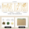 Glamativity 4 Pack Gold Wall Art Decor, Minimalist Single Line Real Metal Wall Art, Woman's Body Shape Abstract Wall Art (Gold Classic Style, 17 x 11.8'')