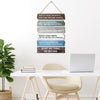 6 Pcs Inspirational Wall Art Decor for Office Watch Your Thoughts Wooden Hanging Motivational Wall Decor Rustic Positive Quotes Plaques for Classroom Home Bedroom Kitchen Living Room(Classic Style)