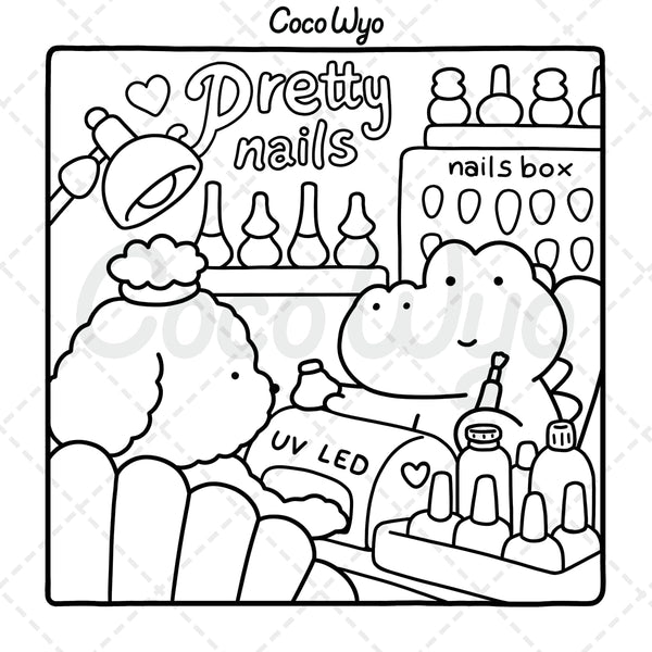 Cozy Friends: Coloring Book for Adults and Teens Featuring Super Cute Animal Characters with Easy and Simple Designs for Relaxation