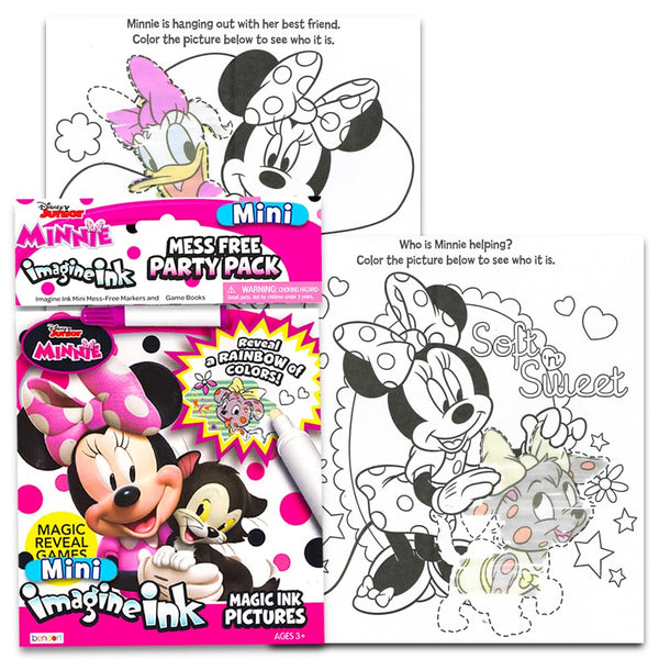 12 Mess Free Imagine Ink Coloring Book Set for Kids - Bulk Bundle with 12 No Mess Coloring Books (Sonic, Bluey, Mickey, Minnie, Spidey, Peppa Pig)