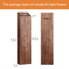 BOTOP 4 Pack Wood Indoor Wall Planter, Modern Boho Wall Decor for Living Room Bedroom, Farmhouse Pocket Vases for Dried Flowers and Faux Greenery Plants - Brown