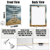 7 Rules of Life Framed Canvas Wall Art, Inspirational Quotes Decor Wall Painting, Motivational Picture Home Decor for Living Room Bedroom Office Classroom, 11.4"x15"