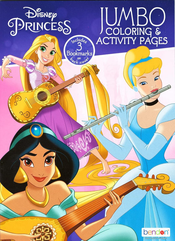 Disney Princess Coloring Book Activity Set for Kids Featuring Disney Princess, Encanto, Moana and Frozen