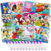 12 Mess Free Imagine Ink Coloring Book Set for Kids - Bulk Bundle with 12 No Mess Coloring Books (Sonic, Bluey, Mickey, Minnie, Spidey, Peppa Pig)