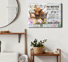 Funny Highland Cow Bathroom Canvas Wall Art Farmhouse Cute Brown Cow Painting Picture Wall Decor Inspirational Quotes Cattle in the Bathtub Poster Print Artwork for Bathroom Toilet Home Decoration
