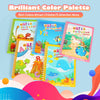 CMTOOP 5 Pack Reusable Water Coloring Book for Toddlers, Water Doodle Book Toys, Paint with Water Books,Mess-Free Coloring Book, Portable Educational Doodle Drawing Toy,Educational Learning Kits Gifts