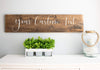 Custom Wood Sign, Personalized Words or Text Wooden Wall Decor, Rustic Farmhouse Home Decor, Personalized Sign Gift, Custom Quote Sign