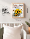AMERICAN LUXURY GIFTS Every Day Is A New Beginning - Sunflower Motivational Wall Decor - Inspirational Quotes Art for Office Decor, Living Room, Bedroom - 11x14 Unframed Print