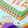 CMTOOP 5 Pack Reusable Water Coloring Book for Toddlers, Water Doodle Book Toys, Paint with Water Books,Mess-Free Coloring Book, Portable Educational Doodle Drawing Toy,Educational Learning Kits Gifts
