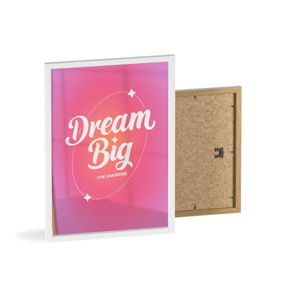 Dream Big Manifestation Poster - Retro Print - Affirmation Wall Art - Aura Wall Art - Trendy Decor - Gradient - Digital Download