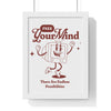 Whimsical Framed Art Print - "Free Your Mind", Home Decor, Motivational Wall Art, Gift for Creativity Lovers, Inspirational Decor