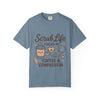 Cute Scrub Life T-shirt, Perfect Gift for Nurses, Medical Staff, Healthcare Workers, Coffee Lovers, Fun Occupational Apparel