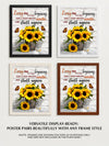 AMERICAN LUXURY GIFTS Every Day Is A New Beginning - Sunflower Motivational Wall Decor - Inspirational Quotes Art for Office Decor, Living Room, Bedroom - 11x14 Unframed Print