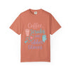 Coffee, Scrubs, and Rubber Gloves Unisex T-Shirt - Perfect Gift for Nurses, Healthcare Workers, Medical Professionals, Fun Medical Shirt,