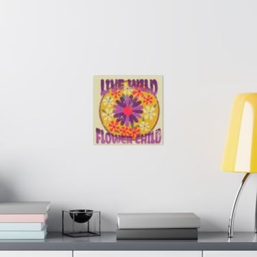 Live Wild Flower Child Canvas Art