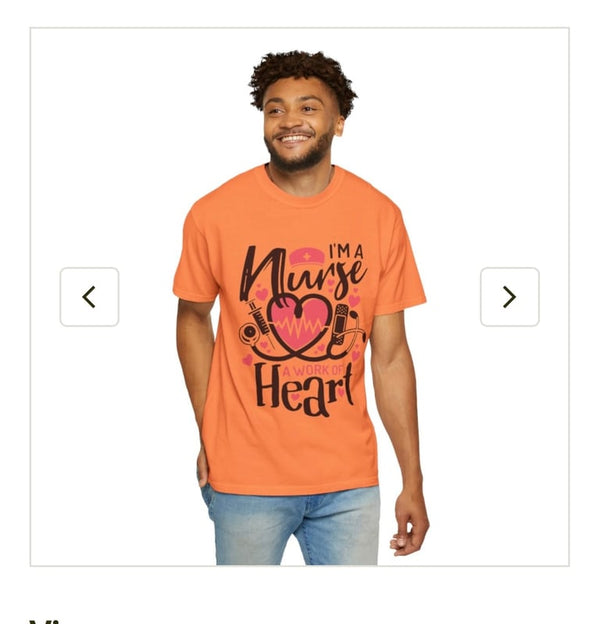 Heart Graphic T-shirt for Healthcare Workers