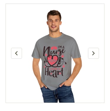 Heart Graphic T-shirt for Healthcare Workers