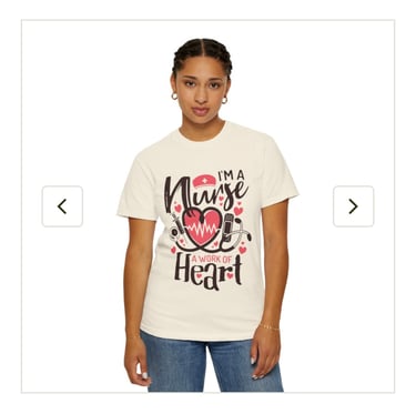 Heart Graphic T-shirt for Healthcare Workers