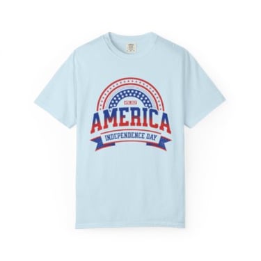 Patriotic Unisex T-shirt for Independence Day Celebrations, Casual Wear, Gift for Veterans, Fourth of July, BBQ
