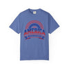 Patriotic Unisex T-shirt for Independence Day Celebrations, Casual Wear, Gift for Veterans, Fourth of July, BBQ