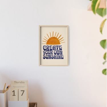 Create Your Own Sunshine Poster, Wall Art Printable