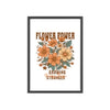 Flower Power Framed Art Print
