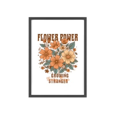 Flower Power Framed Art Print