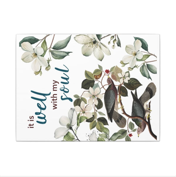 Floral and Bird Inspirational Art Print