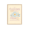 Wildflower Inspirational Wall Art, Digital download