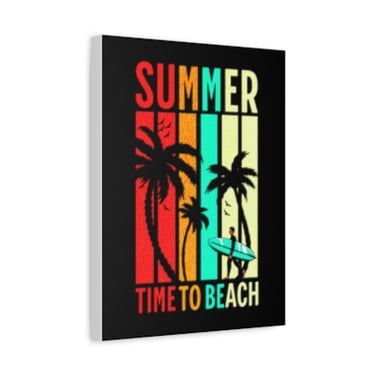 Summer Time to Beach Wall art